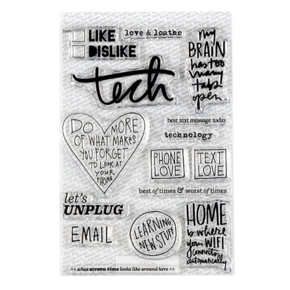Ali Edwards Story Stamp Week In The Life Journaling Tech‎ Text Email Unplug WiFi